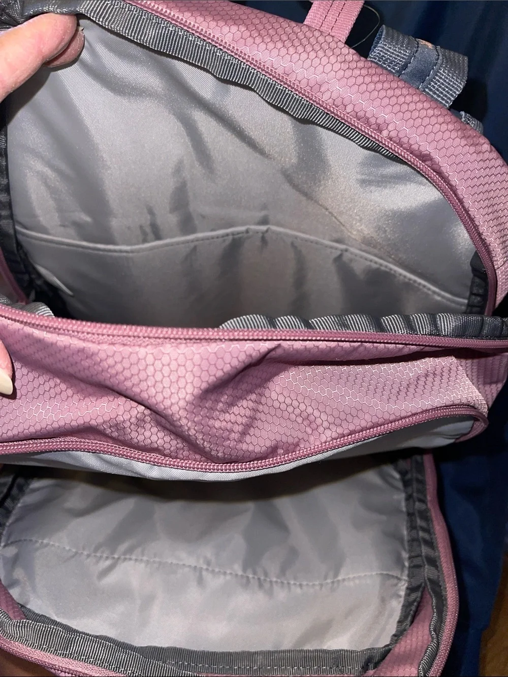 Adidas Wonder Orchid Purple Primetime Backpack with Gray Base - Picture 6 of 9